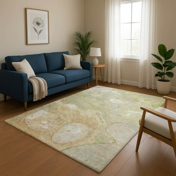 Addison Rugs Mayfield Premium Machine Washable Transitional Abstract Linen Rectangle Rug, 9' x 12'