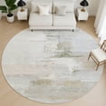 thumbnail image 1 of Addison Rugs Mayfield Premium Machine Washable Transitional Abstract Linen Round Rug, 8' x 8', 1 of 6