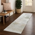 thumbnail image 1 of Addison Rugs Mayfield Premium Machine Washable Transitional Abstract Linen Runner Rug, 2'3" X 7'6" Machine Washable Transitional Abstract Linen Oversized Sherpa Throw Blanket, 1 of 6