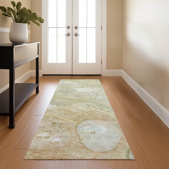Addison Rugs Mayfield Premium Machine Washable Transitional Abstract Linen Runner Rug, 2'3" x 7'6"