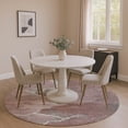 thumbnail image 1 of Addison Rugs Mayfield Premium Machine Washable Transitional Abstract Mauve Round Rug, 8' x 8', 1 of 6