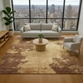 thumbnail image 1 of Addison Rugs Mayfield Premium Machine Washable Transitional Abstract Mocha Rectangle Rug, 2'6" x 3'10", 1 of 7