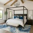 thumbnail image 1 of Addison Rugs Mayfield Premium Machine Washable Transitional Abstract Navy Rectangle Rug, 10' x 14', 1 of 7