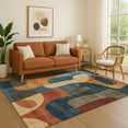 thumbnail image 1 of Addison Rugs Mayfield Premium Machine Washable Transitional Abstract Navy Rectangle Rug, 2'6" x 3'10", 1 of 7