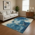 thumbnail image 1 of Addison Rugs Mayfield Premium Machine Washable Transitional Abstract Navy Rectangle Rug, 8' x 10', 1 of 7