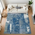 thumbnail image 1 of Addison Rugs Mayfield Premium Machine Washable Transitional Abstract Navy Rectangle Rug, 9' x 12', 1 of 7