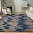thumbnail image 1 of Addison Rugs Mayfield Premium Machine Washable Transitional Abstract Navy Rectangle Rug, 9' x 12', 1 of 8