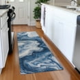 thumbnail image 1 of Addison Rugs Mayfield Premium Machine Washable Transitional Abstract Navy Runner Rug, 2'3" x 7'6", 1 of 6