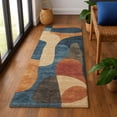 thumbnail image 1 of Addison Rugs Mayfield Premium Machine Washable Transitional Abstract Navy Runner Rug, 2'3" x 7'6", 1 of 6