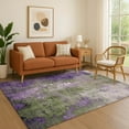 thumbnail image 1 of Addison Rugs Mayfield Premium Machine Washable Transitional Abstract Olive Rectangle Rug, 3' x 5', 1 of 7