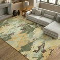 thumbnail image 1 of Addison Rugs Mayfield Premium Machine Washable Transitional Abstract Olive Rectangle Rug, 3' x 5', 1 of 8