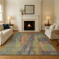 thumbnail image 1 of Addison Rugs Mayfield Premium Machine Washable Transitional Abstract Orange Rectangle Rug, 5' x 7'6", 1 of 7