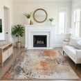 thumbnail image 1 of Addison Rugs Mayfield Premium Machine Washable Transitional Abstract Orange Rectangle Rug, 9' x 12', 1 of 7