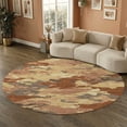thumbnail image 1 of Addison Rugs Mayfield Premium Machine Washable Transitional Abstract Paprika Round Rug, 8' x 8', 1 of 8