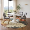 thumbnail image 1 of Addison Rugs Mayfield Premium Machine Washable Transitional Abstract Paprika Round Rug, 8' x 8', 1 of 6