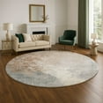 thumbnail image 1 of Addison Rugs Mayfield Premium Machine Washable Transitional Abstract Paprika Round Rug, 8' x 8', 1 of 6