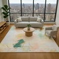 thumbnail image 1 of Addison Rugs Mayfield Premium Machine Washable Transitional Abstract Peach Rectangle Rug, 5' x 7'6", 1 of 7