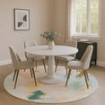 thumbnail image 1 of Addison Rugs Mayfield Premium Machine Washable Transitional Abstract Peach Round Rug, 8' x 8', 1 of 6