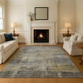 thumbnail image 1 of Addison Rugs Mayfield Premium Machine Washable Transitional Abstract Pewter Rectangle Rug, 10' x 14', 1 of 7