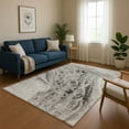 thumbnail image 1 of Addison Rugs Mayfield Premium Machine Washable Transitional Abstract Pewter Rectangle Rug, 2'6" x 3'10", 1 of 7