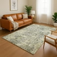 thumbnail image 1 of Addison Rugs Mayfield Premium Machine Washable Transitional Abstract Pewter Rectangle Rug, 3' x 5', 1 of 6