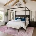 thumbnail image 1 of Addison Rugs Mayfield Premium Machine Washable Transitional Abstract Pink Rectangle Rug, 5' x 7'6", 1 of 7