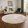 thumbnail image 1 of Addison Rugs Mayfield Premium Machine Washable Transitional Abstract Pink Round Rug, 8' x 8', 1 of 6