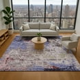 thumbnail image 1 of Addison Rugs Mayfield Premium Machine Washable Transitional Abstract Plum Rectangle Rug, 2'6" x 3'10", 1 of 7