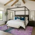 thumbnail image 1 of Addison Rugs Mayfield Premium Machine Washable Transitional Abstract Plum Rectangle Rug, 9' x 12', 1 of 7