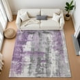 thumbnail image 1 of Addison Rugs Mayfield Premium Machine Washable Transitional Abstract Purple Rectangle Rug, 2'6" x 3'10", 1 of 7