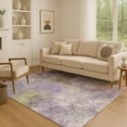 thumbnail image 1 of Addison Rugs Mayfield Premium Machine Washable Transitional Abstract Purple Rectangle Rug, 3' x 5', 1 of 7