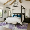 thumbnail image 1 of Addison Rugs Mayfield Premium Machine Washable Transitional Abstract Purple Rectangle Rug, 5' x 7'6", 1 of 7