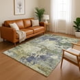 thumbnail image 1 of Addison Rugs Mayfield Premium Machine Washable Transitional Abstract Purple Rectangle Rug, 5' x 7'6", 1 of 6