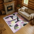 thumbnail image 1 of Addison Rugs Mayfield Premium Machine Washable Transitional Abstract Purple Rectangle Rug, 5' x 7'6", 1 of 7