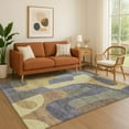 thumbnail image 1 of Addison Rugs Mayfield Premium Machine Washable Transitional Abstract Purple Rectangle Rug, 5' x 7'6", 1 of 7