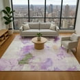 thumbnail image 1 of Addison Rugs Mayfield Premium Machine Washable Transitional Abstract Purple Rectangle Rug, 9' x 12', 1 of 7