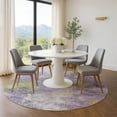 thumbnail image 1 of Addison Rugs Mayfield Premium Machine Washable Transitional Abstract Purple Round Rug, 8' x 8', 1 of 6