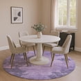 thumbnail image 1 of Addison Rugs Mayfield Premium Machine Washable Transitional Abstract Purple Round Rug, 8' x 8', 1 of 6