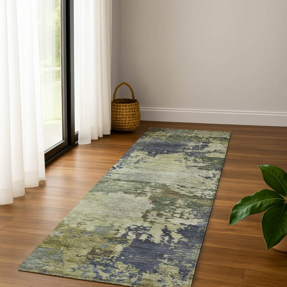 Addison Rugs Mayfield Premium Machine Washable Transitional Abstract Purple Runner Rug, 2'3" X 7'6" Machine Washable Transitional Abstract Purple Oversized Sherpa Throw Blanket
