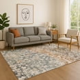 thumbnail image 1 of Addison Rugs Mayfield Premium Machine Washable Transitional Abstract Putty Rectangle Rug, 10' X 14' Machine Washable Transitional Abstract Putty Oversized Sherpa Throw Blanket, 1 of 6