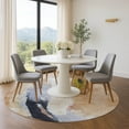 thumbnail image 1 of Addison Rugs Mayfield Premium Machine Washable Transitional Abstract Putty Round Rug, 8' x 8', 1 of 6
