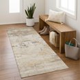 thumbnail image 1 of Addison Rugs Mayfield Premium Machine Washable Transitional Abstract Putty Runner Rug, 2'3" x 7'6", 1 of 6