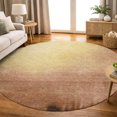 thumbnail image 1 of Addison Rugs Mayfield Premium Machine Washable Transitional Abstract Rust Round Rug, 8' x 8', 1 of 5