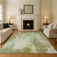 thumbnail image 1 of Addison Rugs Mayfield Premium Machine Washable Transitional Abstract Sage Rectangle Rug, 5' x 7'6", 1 of 7