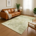 thumbnail image 1 of Addison Rugs Mayfield Premium Machine Washable Transitional Abstract Sage Rectangle Rug, 9' X 12' Machine Washable Transitional Abstract Sage Oversized Sherpa Throw Blanket, 1 of 6