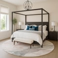 thumbnail image 1 of Addison Rugs Mayfield Premium Machine Washable Transitional Abstract Salmon Round Rug, 8' x 8', 1 of 6