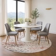 thumbnail image 1 of Addison Rugs Mayfield Premium Machine Washable Transitional Abstract Salmon Round Rug, 8' x 8', 1 of 6