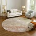 thumbnail image 1 of Addison Rugs Mayfield Premium Machine Washable Transitional Abstract Salmon Round Rug, 8' x 8', 1 of 6