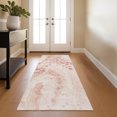thumbnail image 1 of Addison Rugs Mayfield Premium Machine Washable Transitional Abstract Salmon Runner Rug, 2'3" x 7'6", 1 of 6