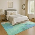 thumbnail image 1 of Addison Rugs Mayfield Premium Machine Washable Transitional Abstract Seafoam Rectangle Rug, 10' x 14', 1 of 7